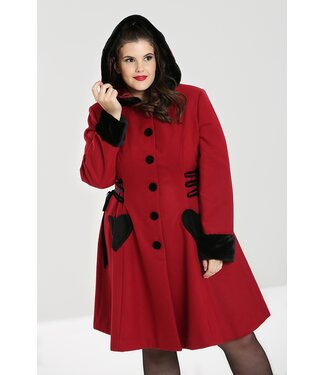 Hell Bunny SPECIAL ORDER Hell Bunny Scarlet Coat Bordeaux Red