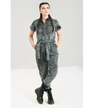 Hell Bunny SPECIAL ORDER Hell Bunny Alternative Finn Boilersuit Grey