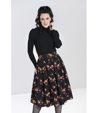 Hell Bunny Hell Bunny 1950s Orla Autumn Floral Skirt