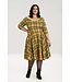 Hell Bunny SPECIAL ORDER Hell Bunny 1950s Wither Mustard Tartan Swing Dress