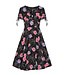 Hell Bunny Hell Bunny 1940s Eloise Rose Spiderweb Dress