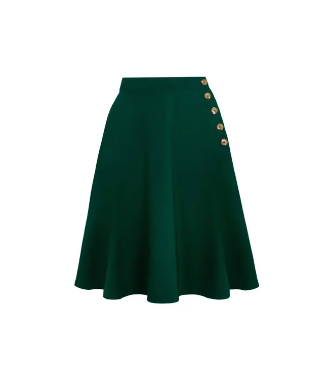 Hell Bunny Hell Bunny Ravenwood Skirt Forest Green