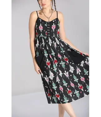 Hell Bunny Hell Bunny Alternative Cersei Maxi Dress