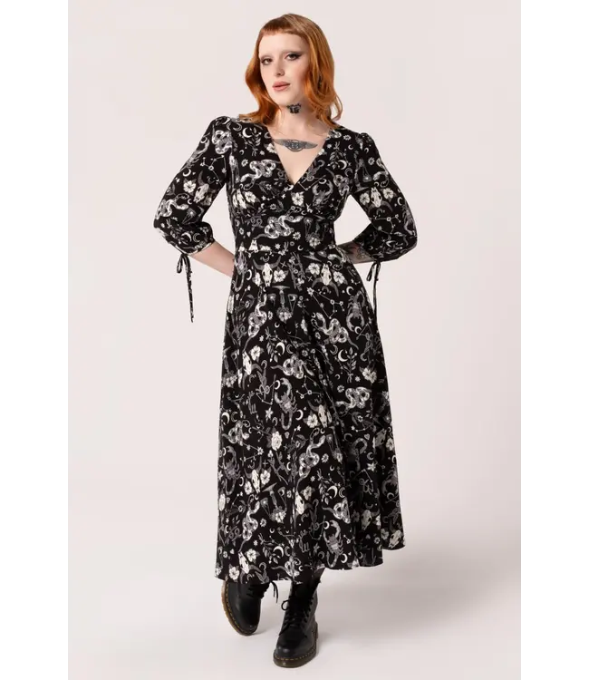 Hell Bunny Hell Bunny Alternative Star Sign Maxi Dress