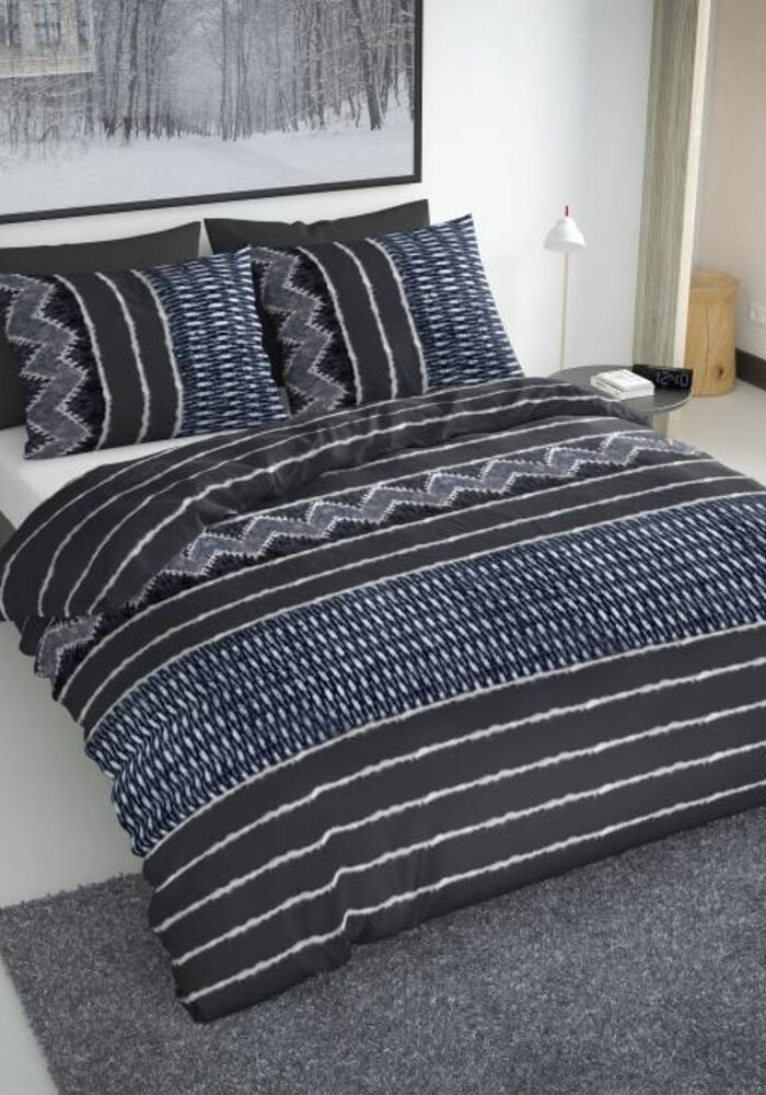 Duvet Cover Indigo Grijs Flanel Ambianzz Bedding B V