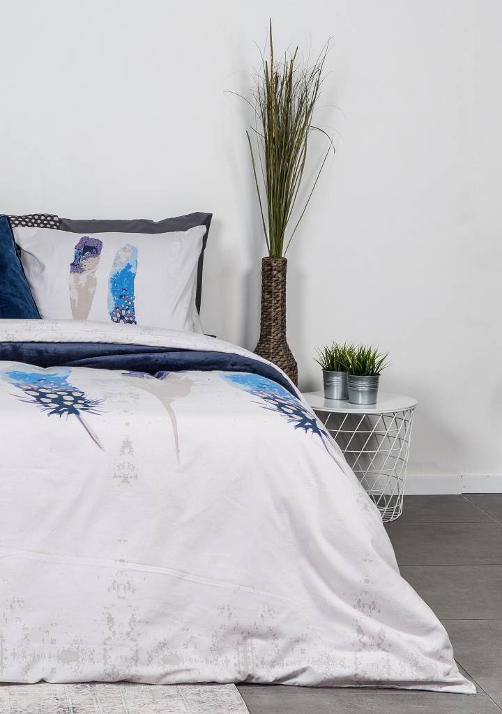 Duvet Cover Peacock Feathers Flanel Ambianzz Bedding B V