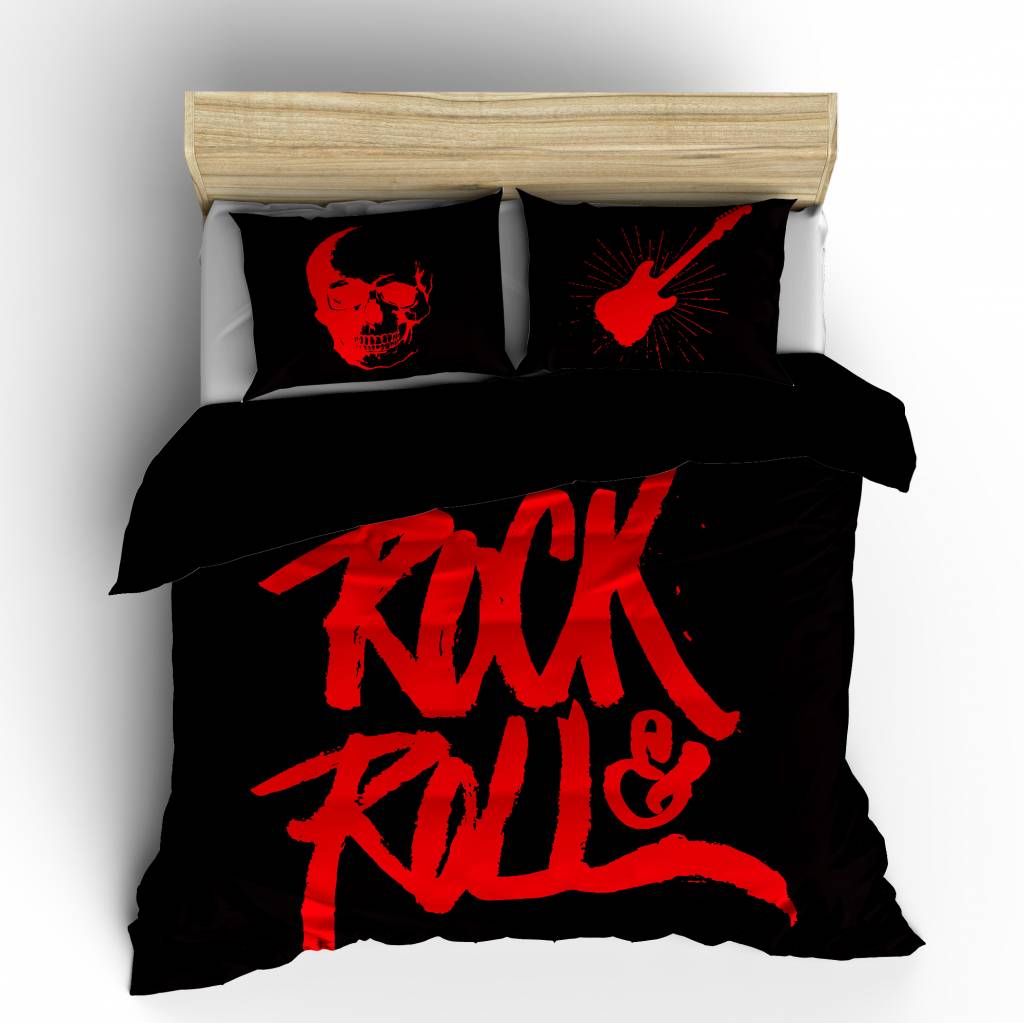 Duvet Cover Rock N Roll Red Ambianzz Bedding B V