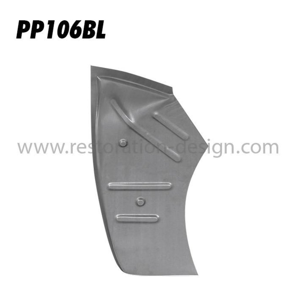 Front complete outer wheel well, left 1958 - 65 (4 rib version) | 64450201700