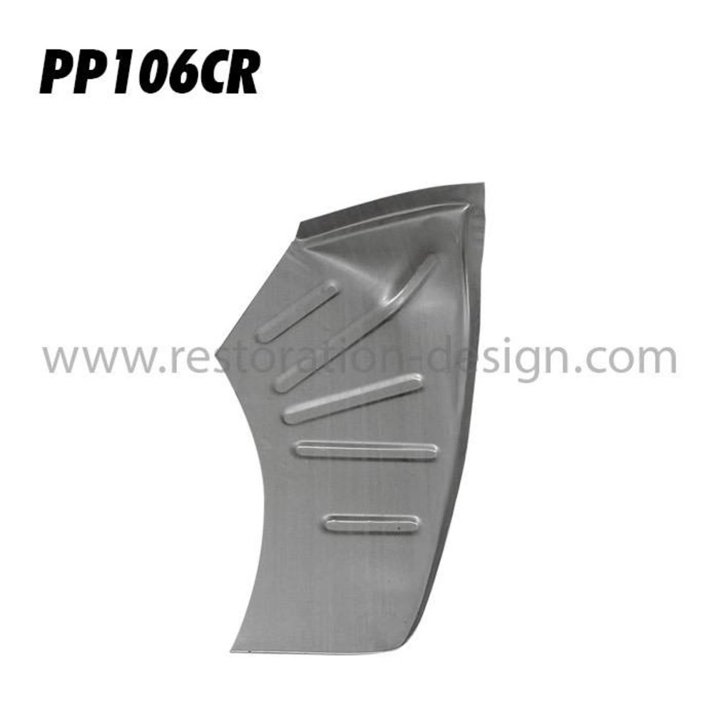 Front complete outer wheel well, right 1956 - 57 (5 rib version) | 64450201600