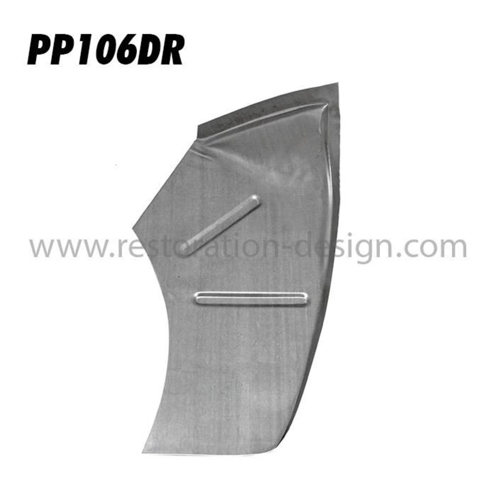 Front complete outer wheel well, right 1951 - 55 (2 rib version) | 64450211200