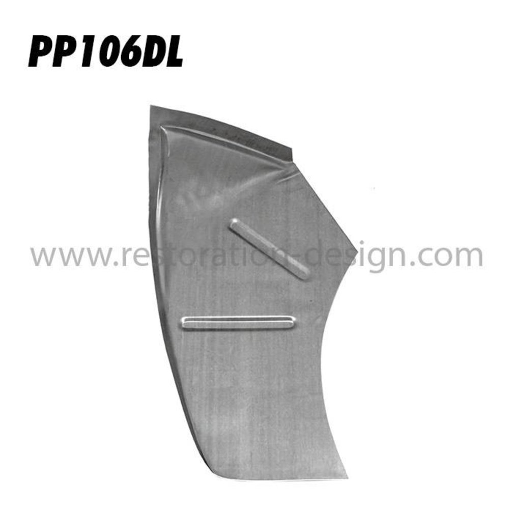 Front complete outer wheel well, left 1951 - 55 (2 rib version) | 64450211200