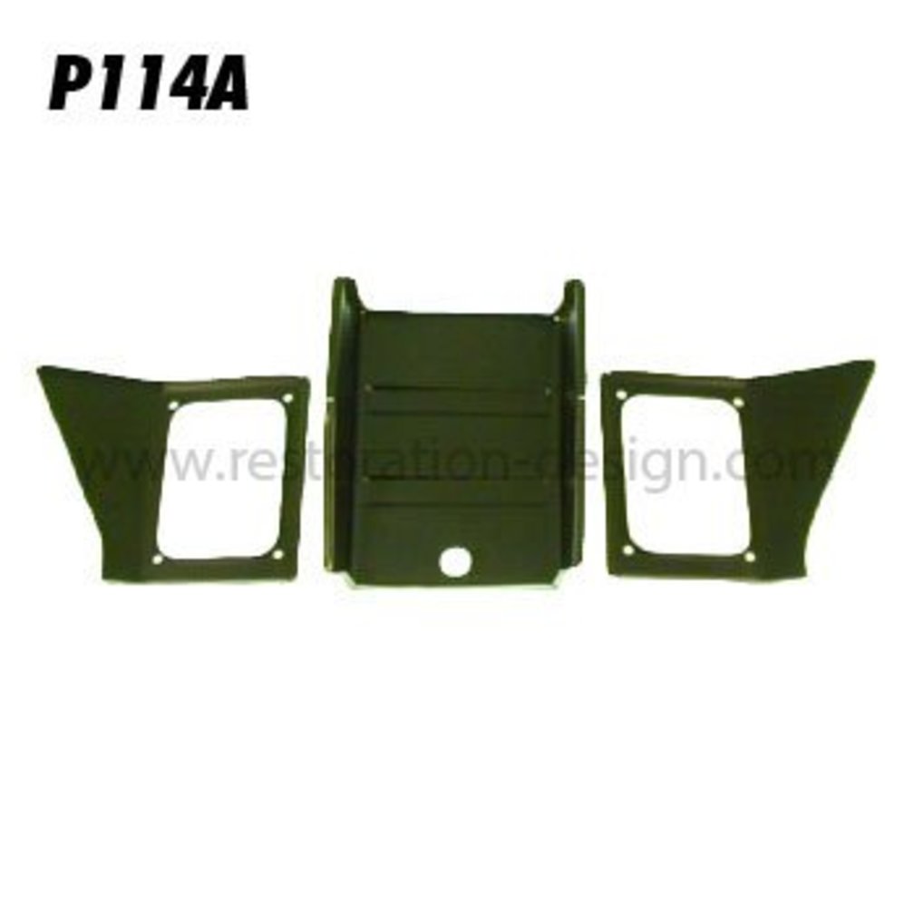 Battery box rear wall, 3 piece A (1956-59) | 64450103000