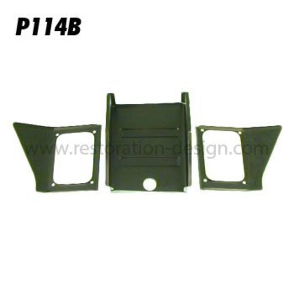 Battery box rear wall, 3 piece B T5 (1960-61)