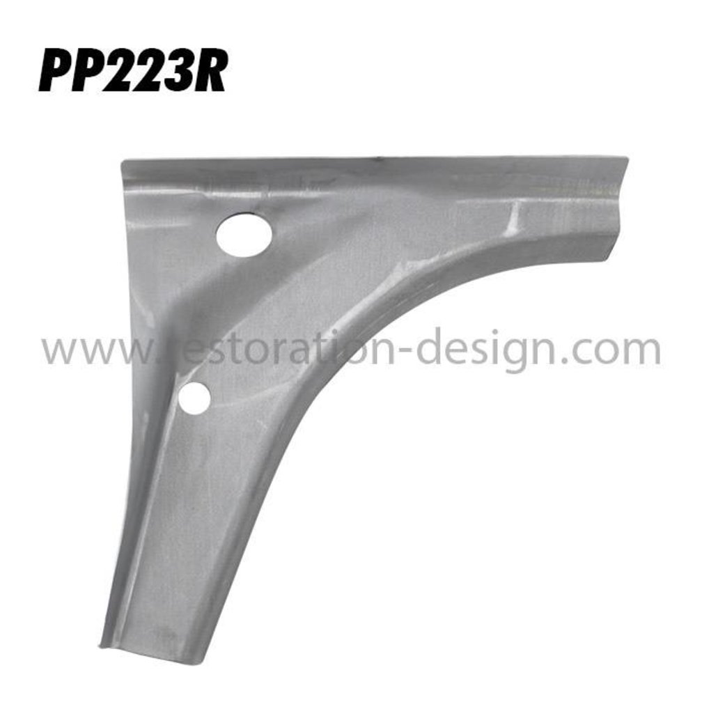 Corner support plate for gas tank lateral support, right 1965-73 | 90150145820