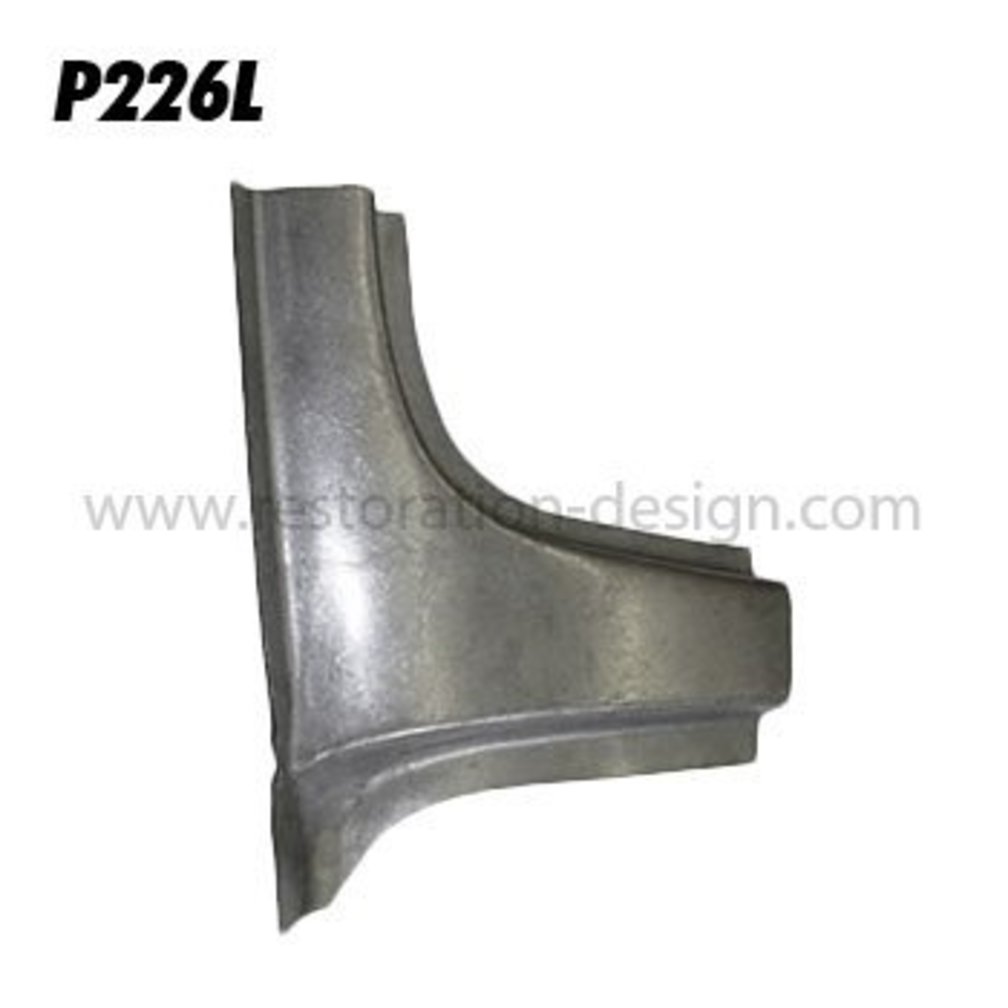 Rear window corner replacement, left