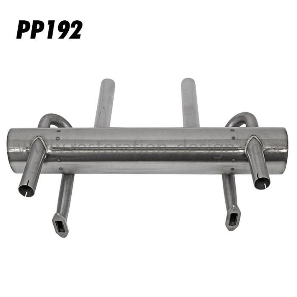 356 Twin tip muffler