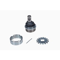 De-cambered ball joint (72-76) Providing additional negative camber
