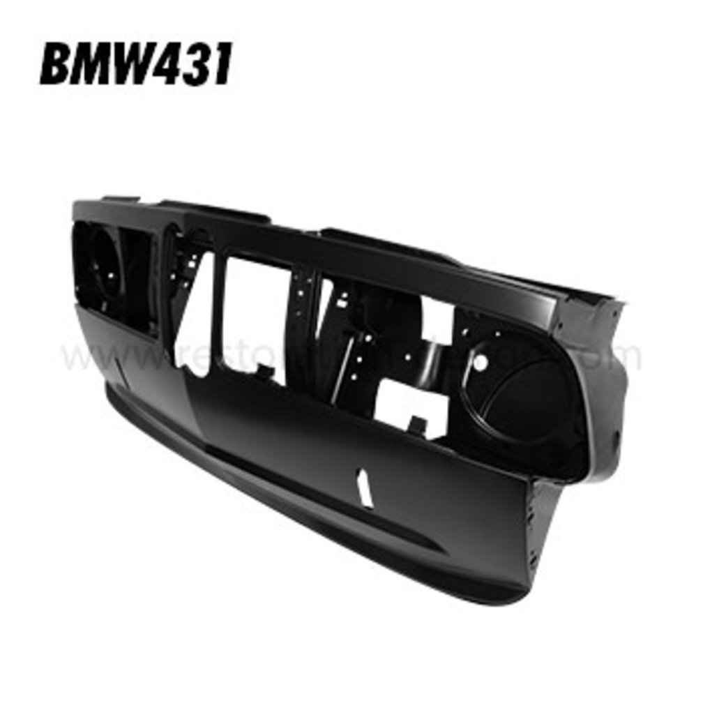 Front panel complete for 1600 ti, 2002 ti and 2002 tii up to 08/1973 for aluminium grilles without air intake tube