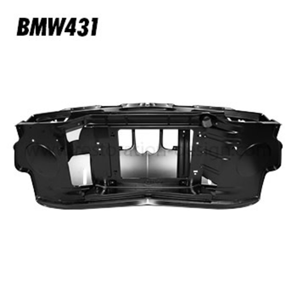 Front panel complete for 1600 ti, 2002 ti and 2002 tii up to 08/1973 for aluminium grilles without air intake tube