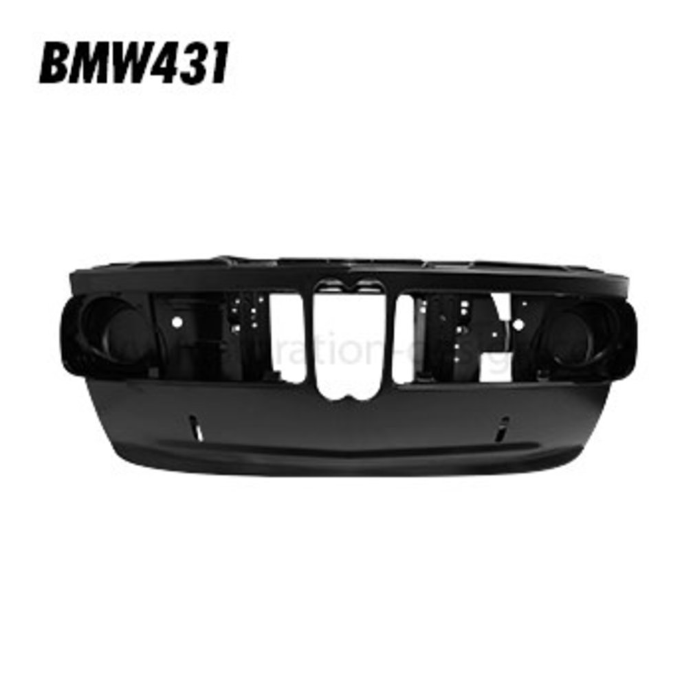 Front panel complete for 1600 ti, 2002 ti and 2002 tii up to 08/1973 for aluminium grilles without air intake tube