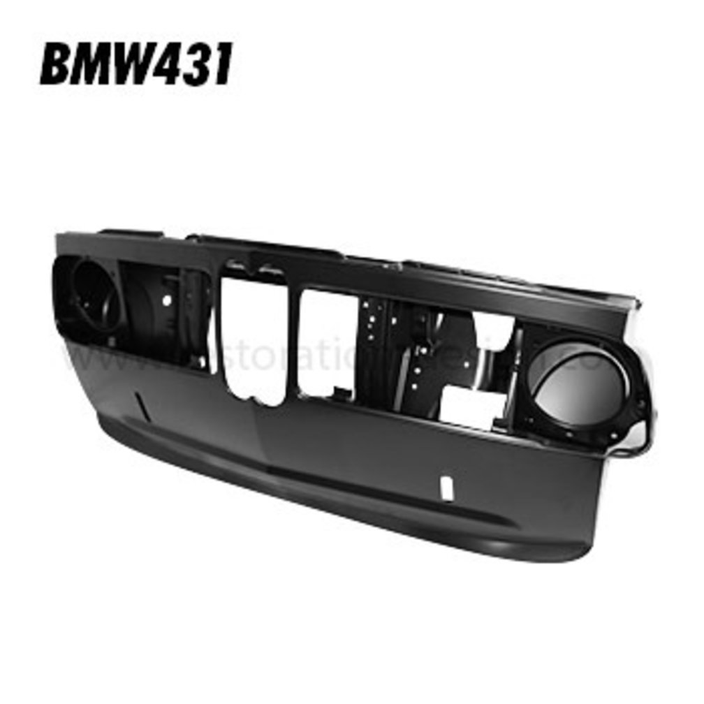 Front panel complete for 1600 ti, 2002 ti and 2002 tii up to 08/1973 for aluminium grilles without air intake tube