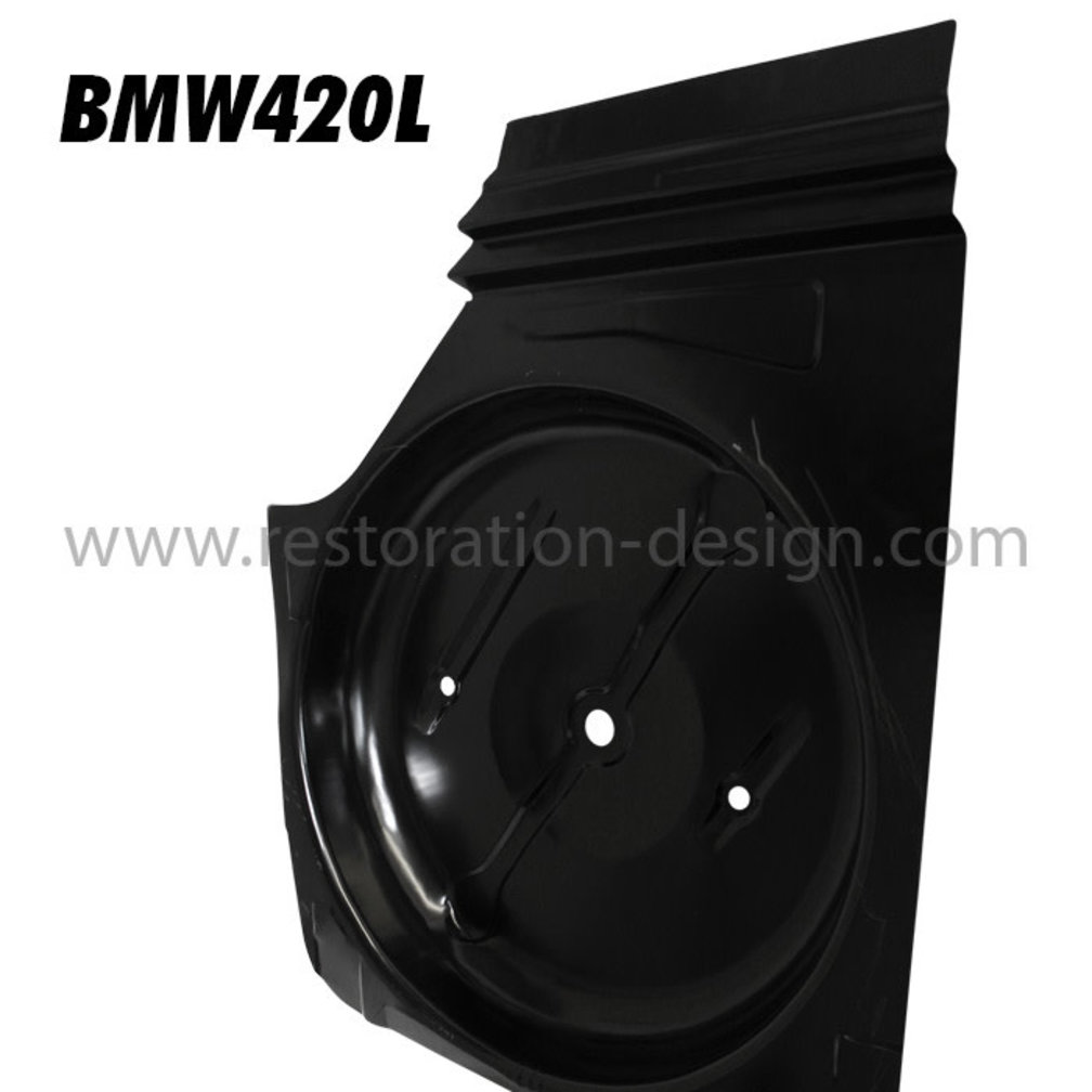 Trunk Floor for spare tire w/ brackets, Left