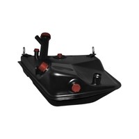 Restoration Design Oil tank, complete, stainless steel, black