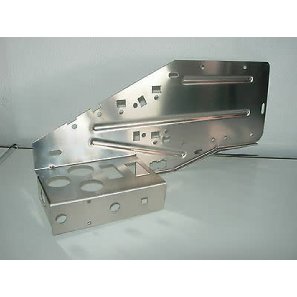 aluminium electrical fuse panel (twin spark) silver