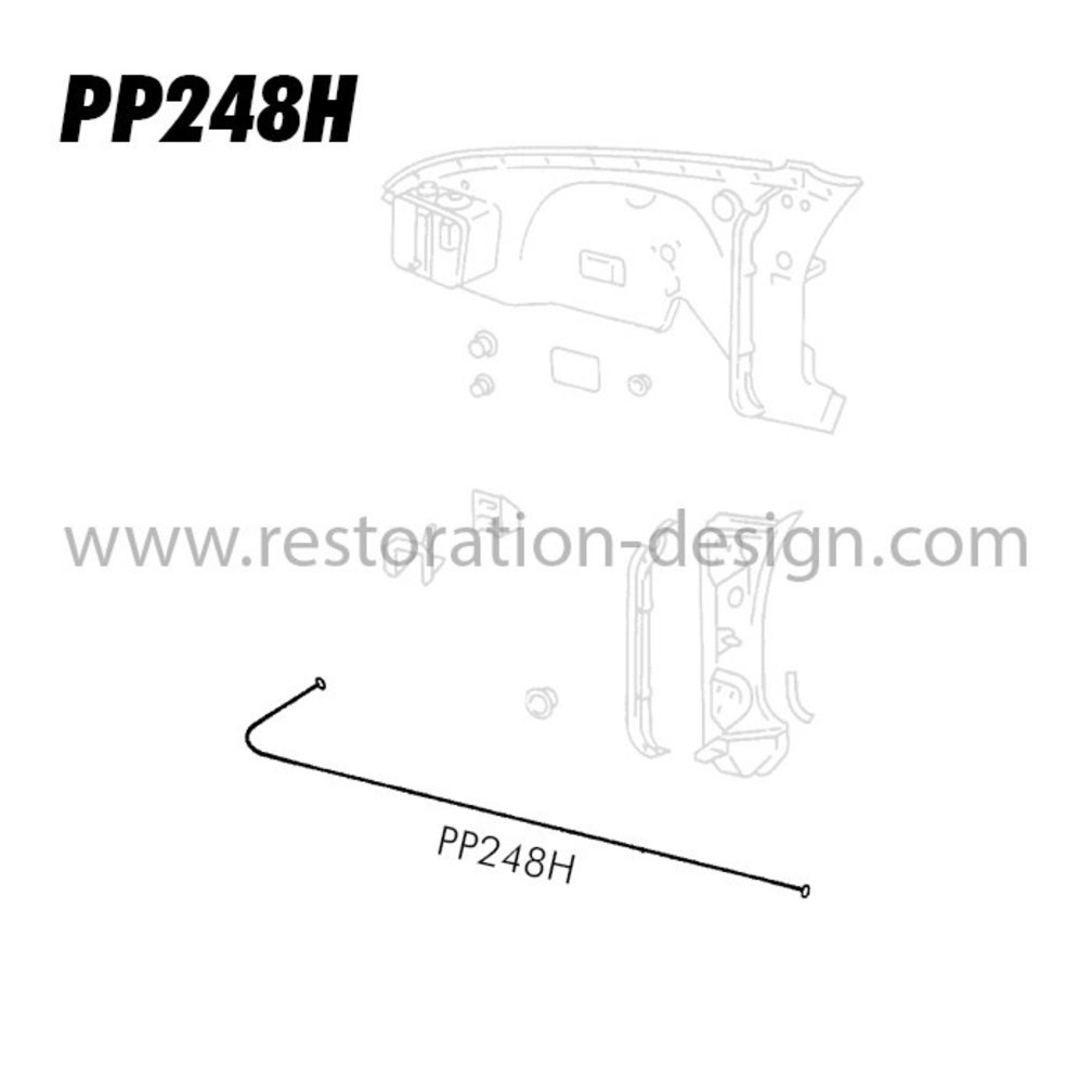 Guide Tube for bonnet Release Cable (1965-89)