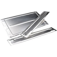 Restoration Design Reinforcement plate set  for Targa roof (3pcs) for 911/912 1966 up to 1993 (Aluminium)