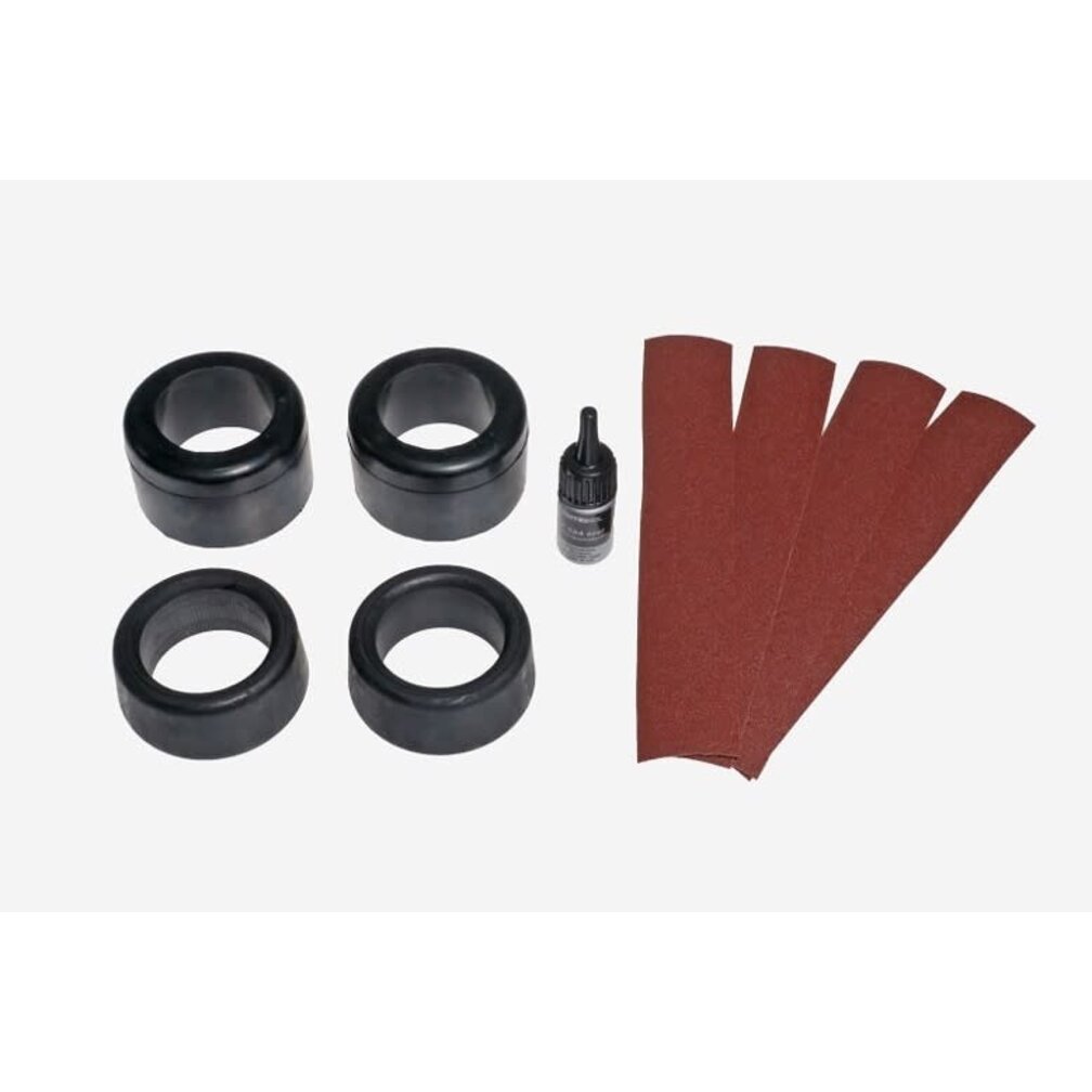 Silent bloc for spring plate 911 (65-68)SET (4 pcs; 2pcs normal + 2 pcs conical, adhesive, abresive cloth)
