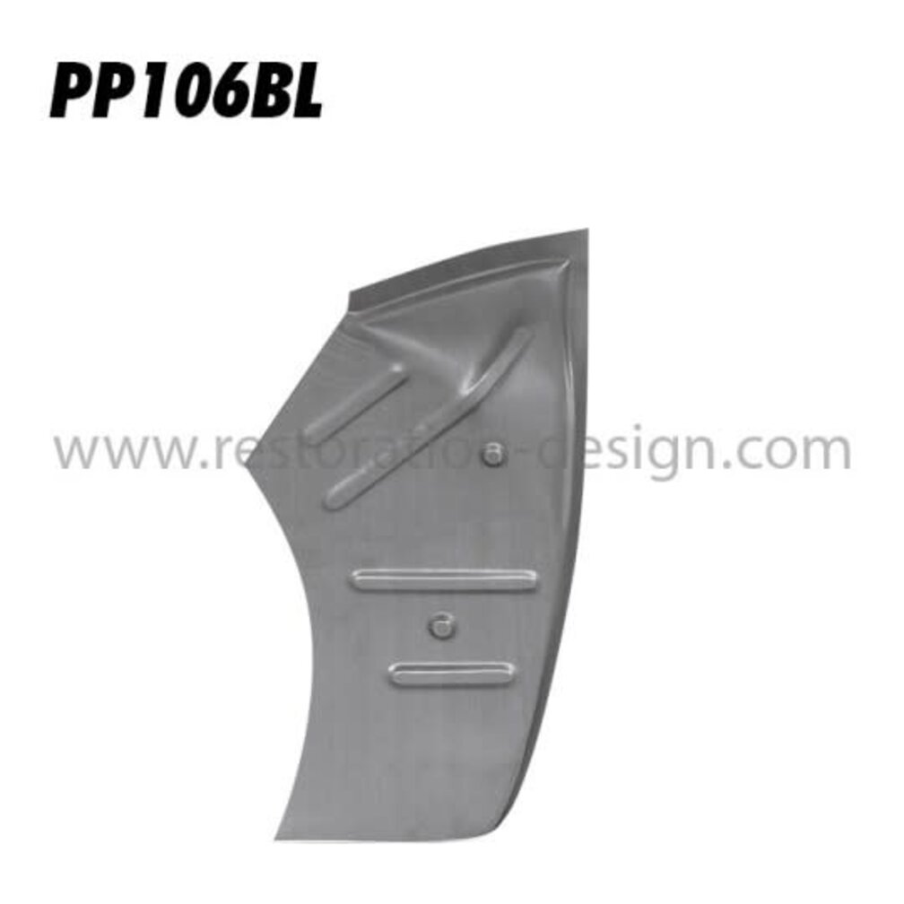 Front complete outer wheel well, left 1958 - 65 (4 rib version) | 64450201700