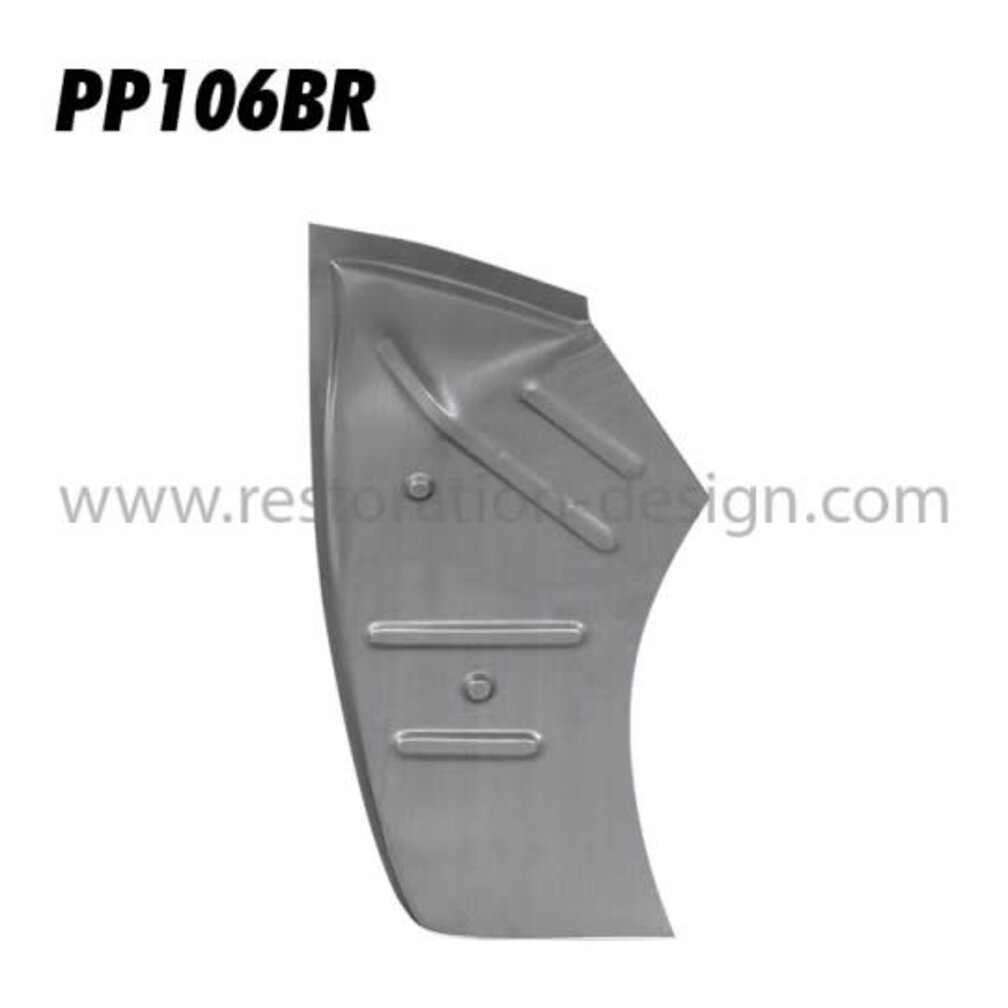 Front complete outer wheel well, right 1958 - 65 (4 rib version) | 64450201800