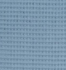 Wafel badstof Nelson blauw/grijs