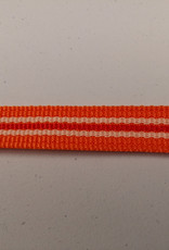 Tassenband  oranje met streep