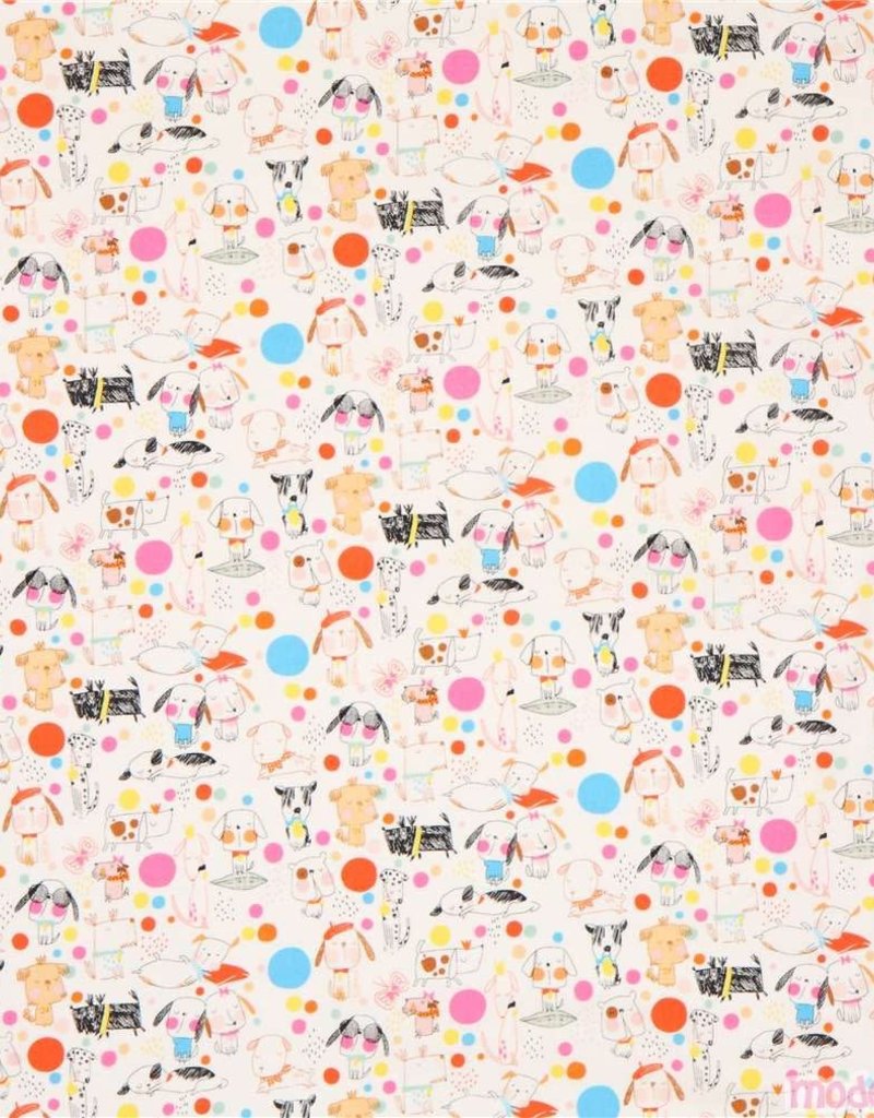 Alexhander Henri Fabrics Puppy polka dots