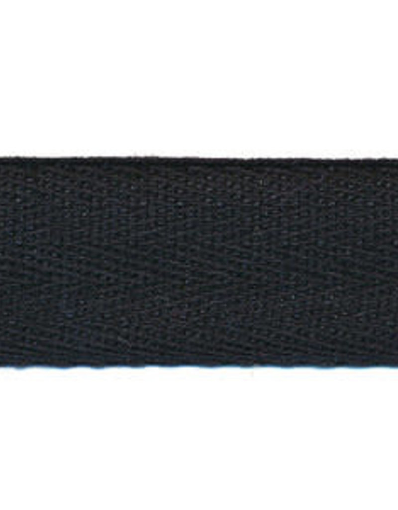 Keperband zwart 10 mm