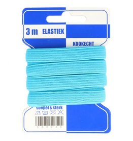 Elastiek blauw 10 mm