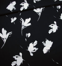 Flower stencil black