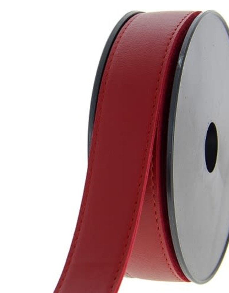 Tassenband simili 30 mm donker rood