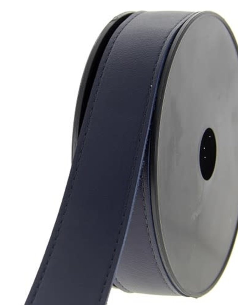 Tassenband simili 30 mm donker blauw