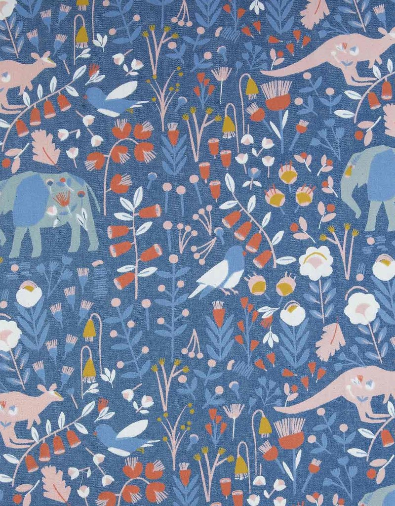 Katia fabrics Denim We elephants