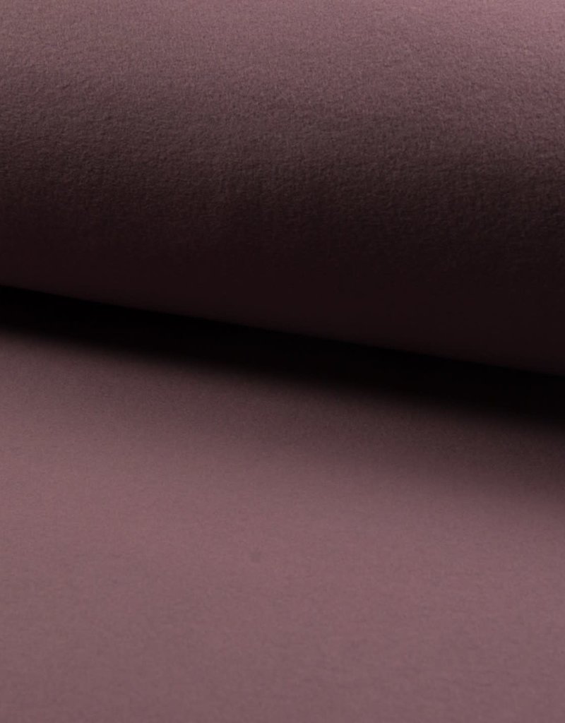 Fleece organic cotton mauve