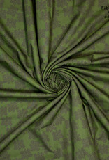 Fibre mood Sienna green line flower