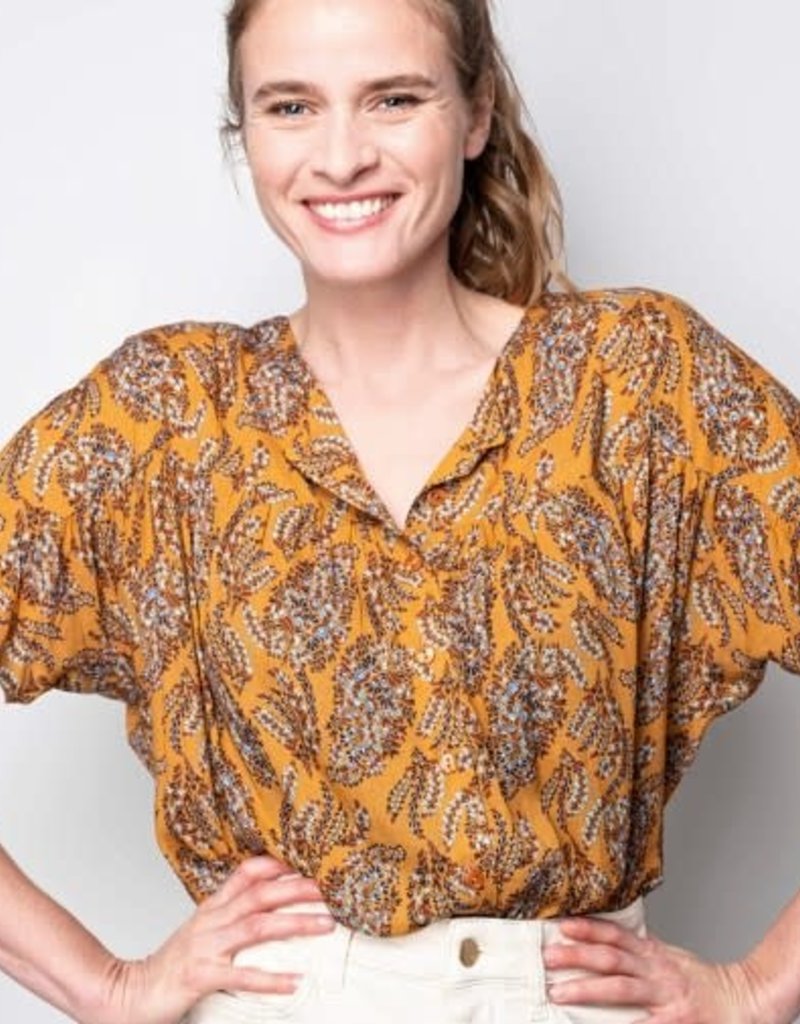 La Maison Victor Blaadjes oker/Delia blouse