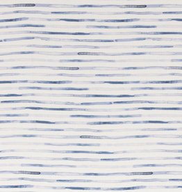 Ribtricot blue stripes