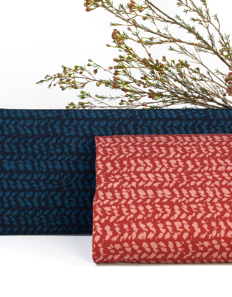 Herringbone knit blue by Käselotti
