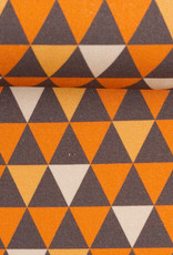 Katoen oranje/bruin triangles