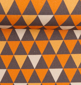 Katoen oranje/bruin triangles