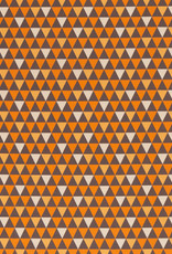 Katoen oranje/bruin triangles